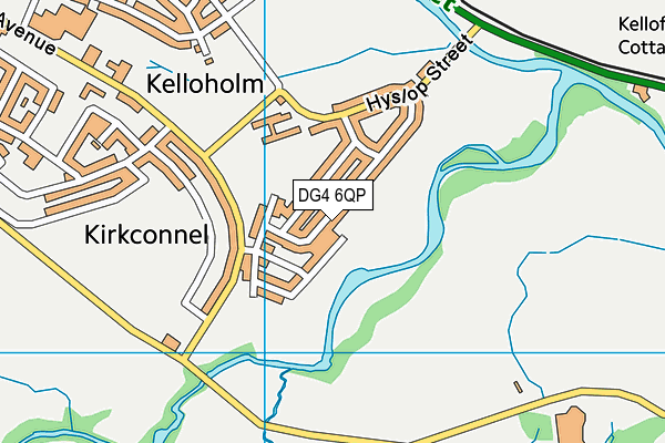 DG4 6QP map - OS VectorMap District (Ordnance Survey)