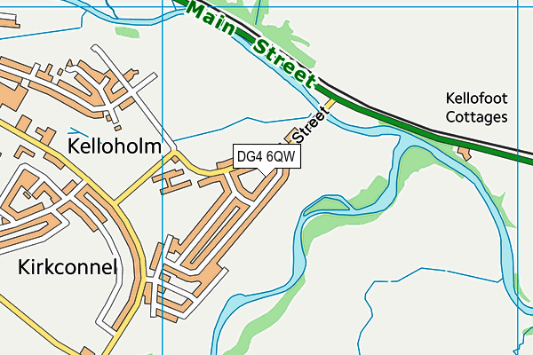 DG4 6QW map - OS VectorMap District (Ordnance Survey)