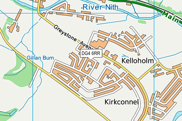 DG4 6RR map - OS VectorMap District (Ordnance Survey)