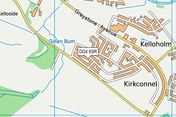 DG4 6SR map - OS VectorMap District (Ordnance Survey)