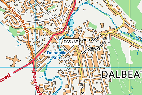 DG5 4AE map - OS VectorMap District (Ordnance Survey)