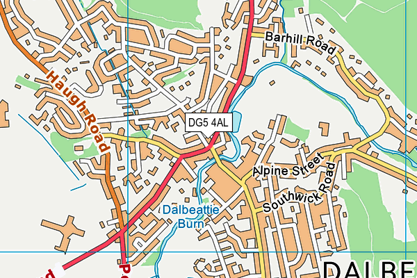 DG5 4AL map - OS VectorMap District (Ordnance Survey)