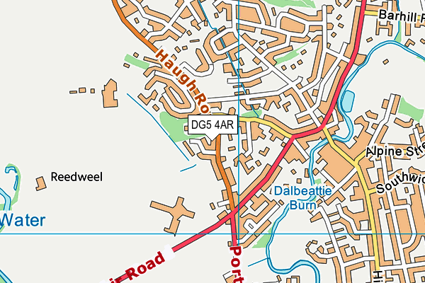 DG5 4AR map - OS VectorMap District (Ordnance Survey)