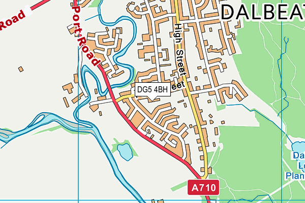 DG5 4BH map - OS VectorMap District (Ordnance Survey)