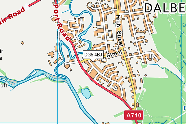 DG5 4BJ map - OS VectorMap District (Ordnance Survey)