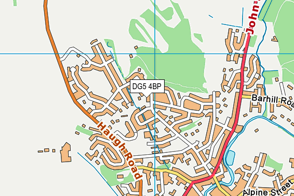 DG5 4BP map - OS VectorMap District (Ordnance Survey)