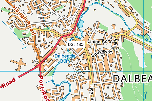 DG5 4BQ map - OS VectorMap District (Ordnance Survey)