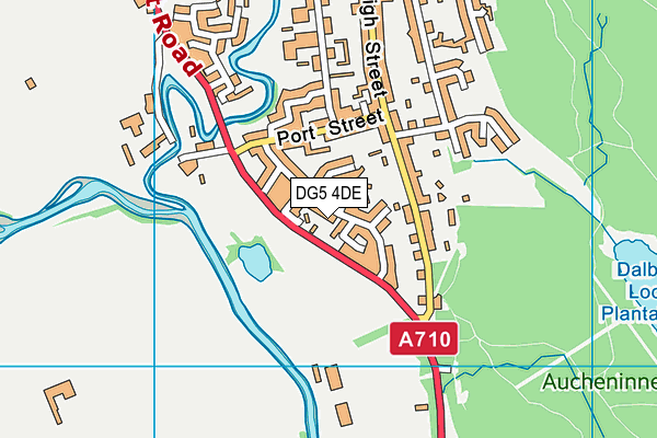 DG5 4DE map - OS VectorMap District (Ordnance Survey)