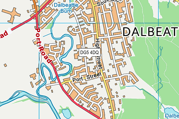 DG5 4DQ map - OS VectorMap District (Ordnance Survey)