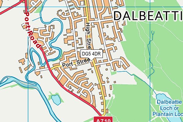 DG5 4DR map - OS VectorMap District (Ordnance Survey)