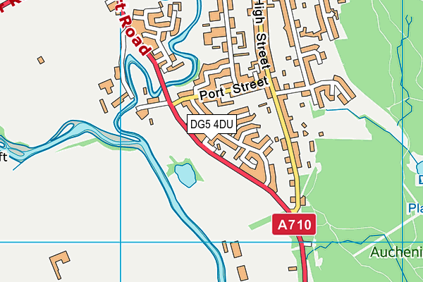 DG5 4DU map - OS VectorMap District (Ordnance Survey)