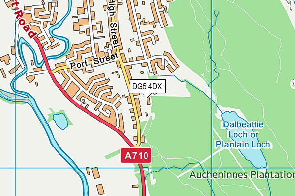DG5 4DX map - OS VectorMap District (Ordnance Survey)