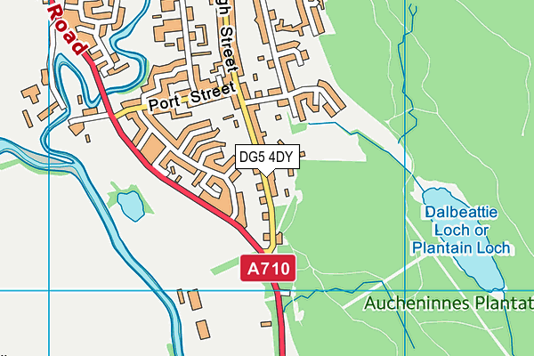 DG5 4DY map - OS VectorMap District (Ordnance Survey)