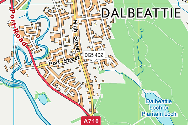 DG5 4DZ map - OS VectorMap District (Ordnance Survey)