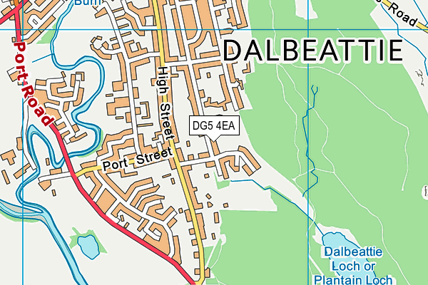 DG5 4EA map - OS VectorMap District (Ordnance Survey)
