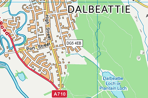 DG5 4EB map - OS VectorMap District (Ordnance Survey)