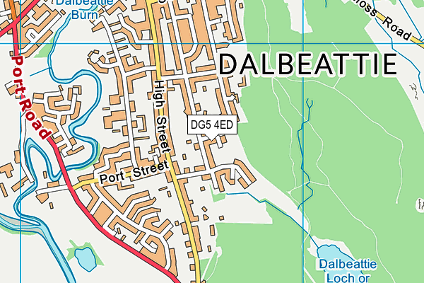 DG5 4ED map - OS VectorMap District (Ordnance Survey)