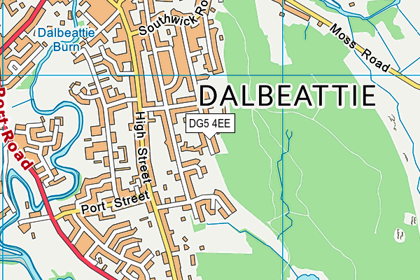 DG5 4EE map - OS VectorMap District (Ordnance Survey)