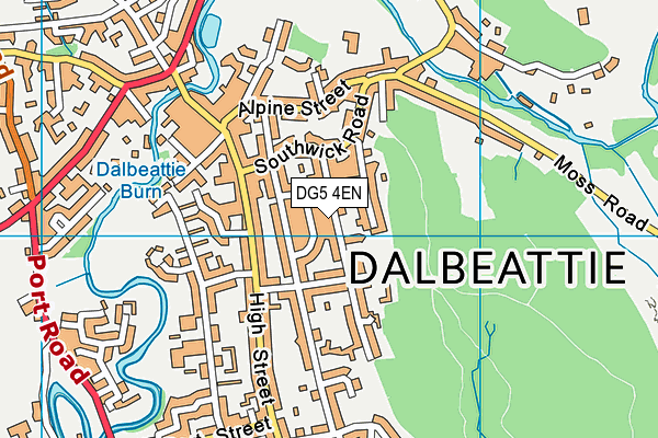 DG5 4EN map - OS VectorMap District (Ordnance Survey)