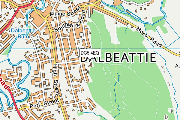 DG5 4EQ map - OS VectorMap District (Ordnance Survey)