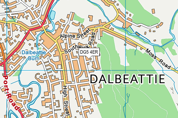 DG5 4ER map - OS VectorMap District (Ordnance Survey)