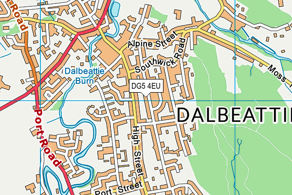 DG5 4EU map - OS VectorMap District (Ordnance Survey)