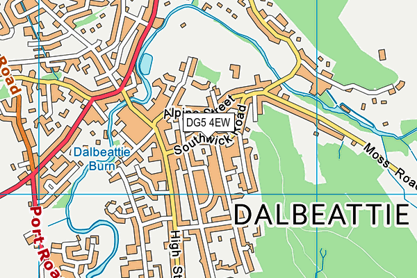 DG5 4EW map - OS VectorMap District (Ordnance Survey)