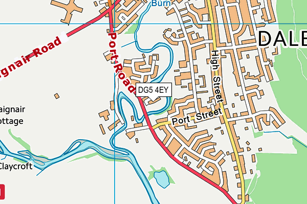 DG5 4EY map - OS VectorMap District (Ordnance Survey)