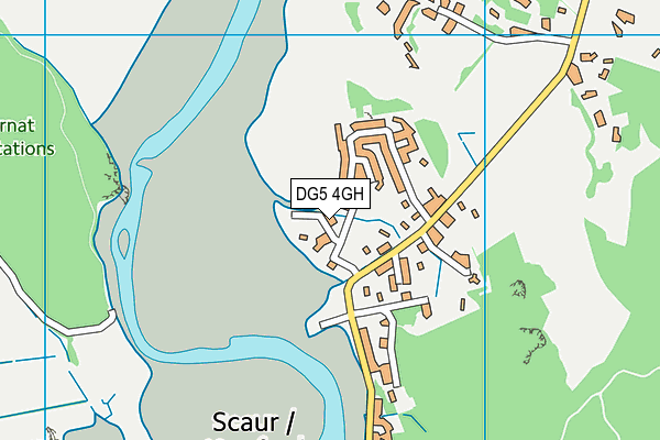 DG5 4GH map - OS VectorMap District (Ordnance Survey)