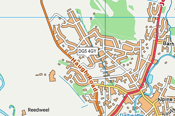 DG5 4GY map - OS VectorMap District (Ordnance Survey)