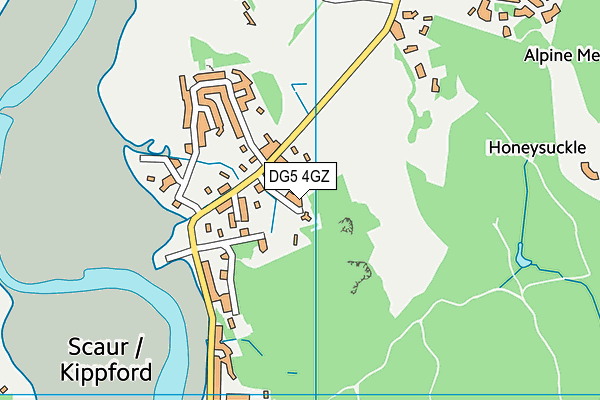 DG5 4GZ map - OS VectorMap District (Ordnance Survey)