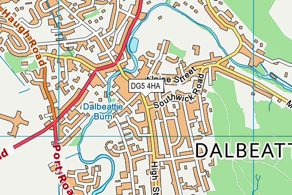 DG5 4HA map - OS VectorMap District (Ordnance Survey)
