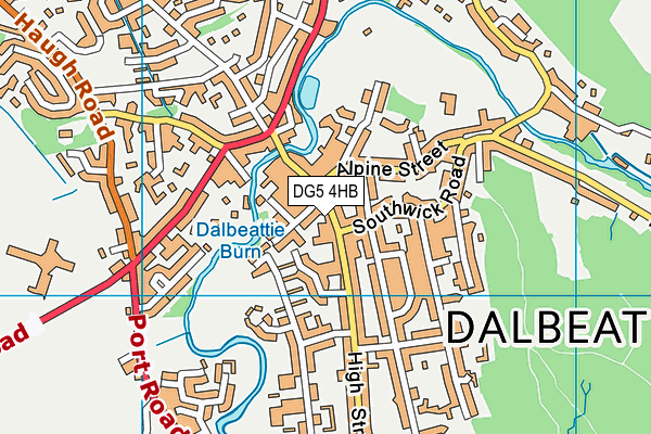 DG5 4HB map - OS VectorMap District (Ordnance Survey)