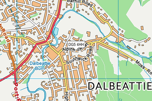DG5 4HH map - OS VectorMap District (Ordnance Survey)