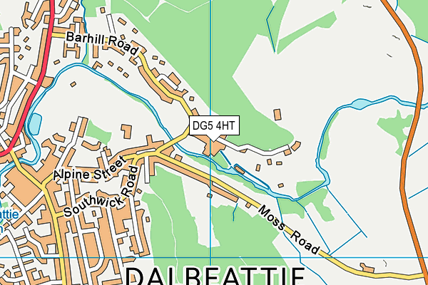 DG5 4HT map - OS VectorMap District (Ordnance Survey)