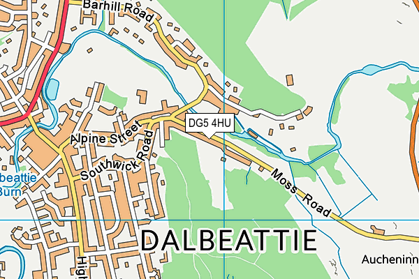 DG5 4HU map - OS VectorMap District (Ordnance Survey)