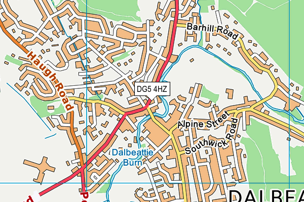 DG5 4HZ map - OS VectorMap District (Ordnance Survey)