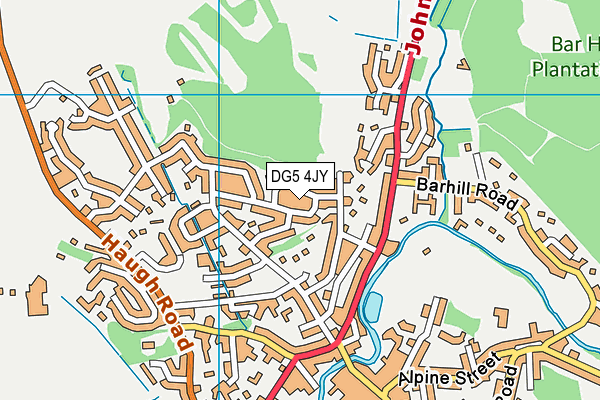 DG5 4JY map - OS VectorMap District (Ordnance Survey)