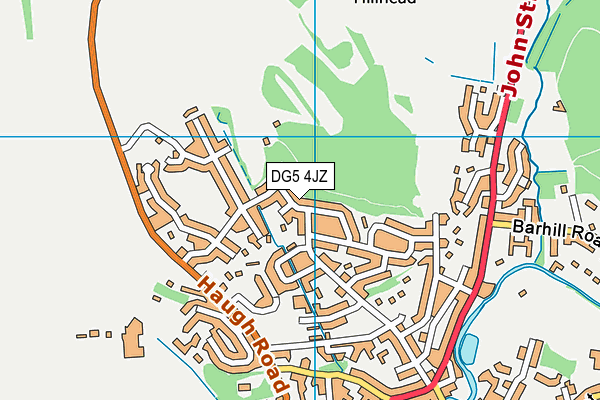 DG5 4JZ map - OS VectorMap District (Ordnance Survey)