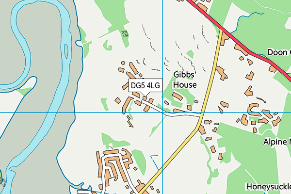 DG5 4LG map - OS VectorMap District (Ordnance Survey)