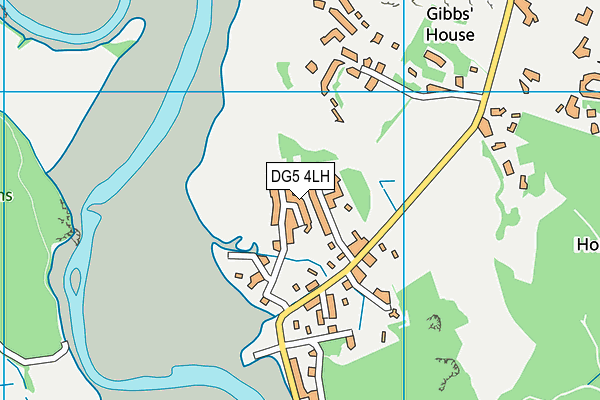 DG5 4LH map - OS VectorMap District (Ordnance Survey)