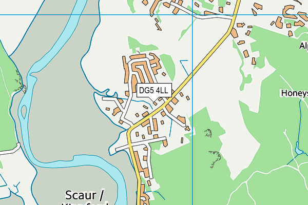DG5 4LL map - OS VectorMap District (Ordnance Survey)