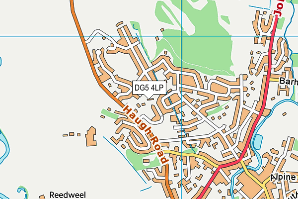 DG5 4LP map - OS VectorMap District (Ordnance Survey)