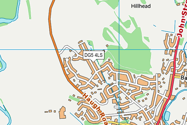 DG5 4LS map - OS VectorMap District (Ordnance Survey)