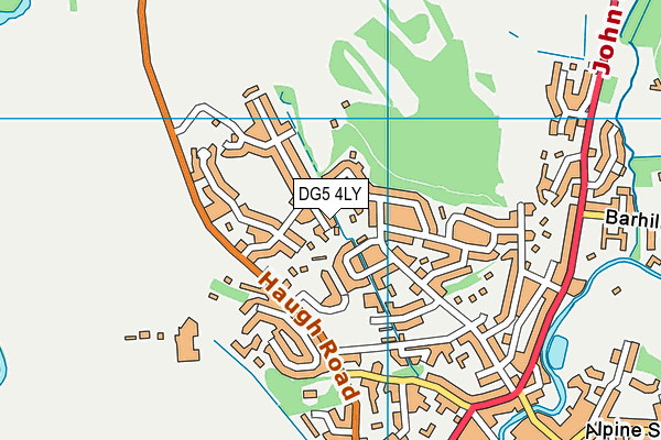 DG5 4LY map - OS VectorMap District (Ordnance Survey)