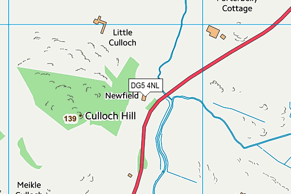 DG5 4NL map - OS VectorMap District (Ordnance Survey)