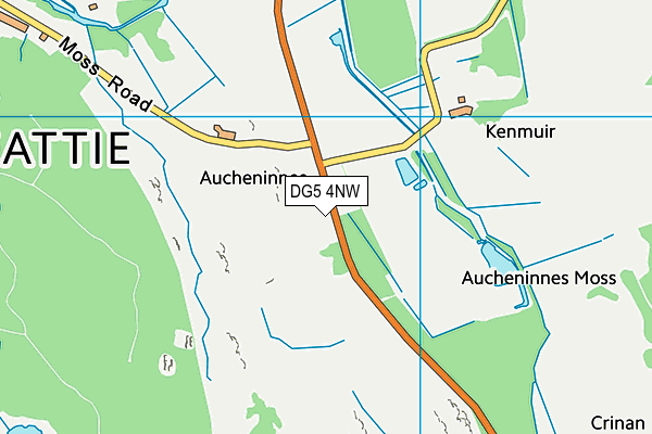 DG5 4NW map - OS VectorMap District (Ordnance Survey)