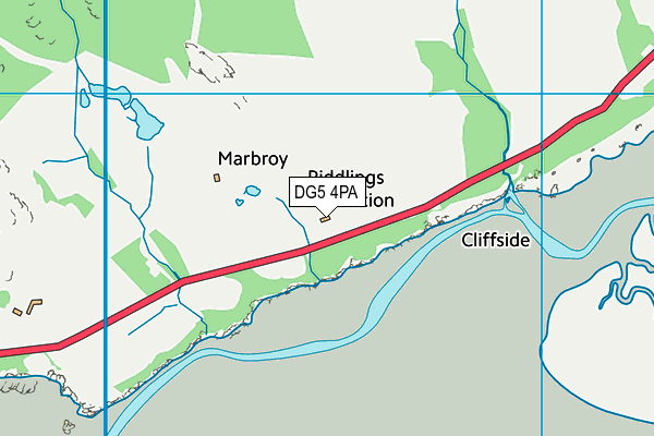 DG5 4PA map - OS VectorMap District (Ordnance Survey)