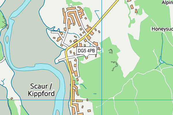 DG5 4PB map - OS VectorMap District (Ordnance Survey)