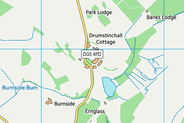 DG5 4PD map - OS VectorMap District (Ordnance Survey)